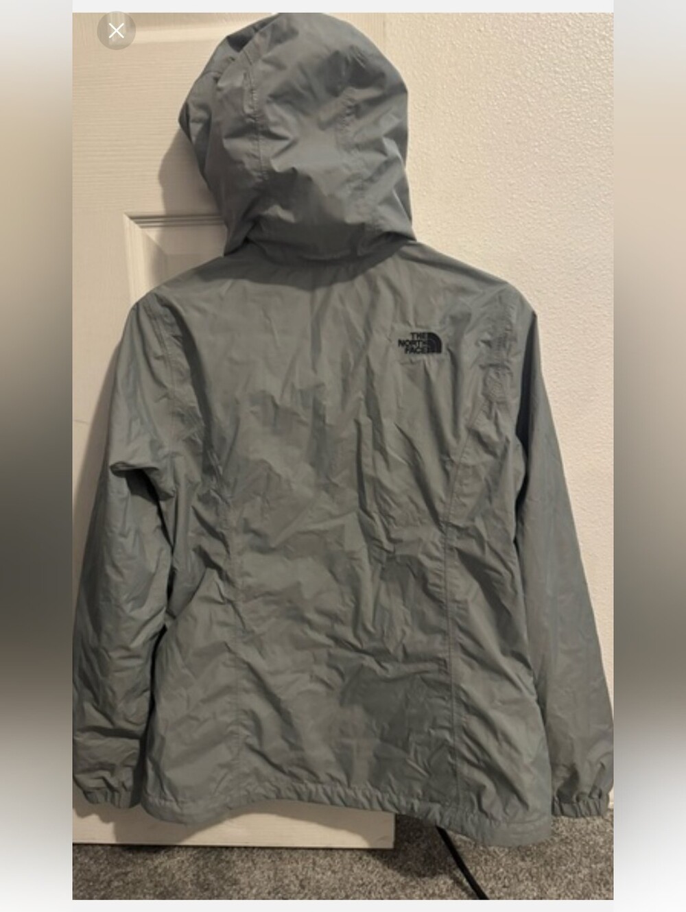 The North Face Resolve 2 DryVent Hooded Waterproof Rain Jacket Gray Women Medium